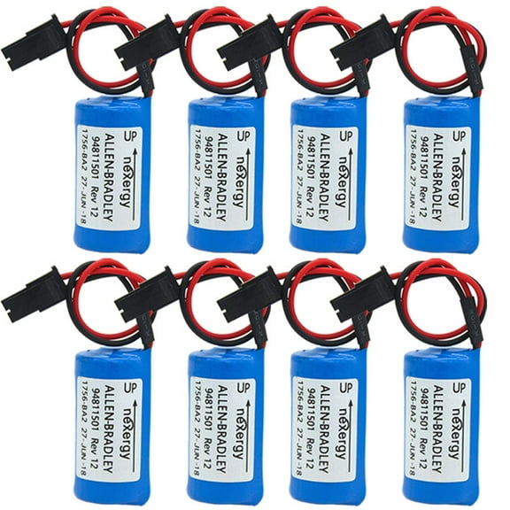 8Pack 1756-BA2 3.0V PLC Battery Replacement for Allen Bradley 1756-BA2 BR2/3A-AB 1745-B1
