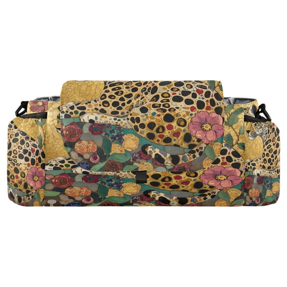 DIXRUYEE Stroller Organizer Mosaic Leopard Printed