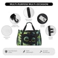 thumbnail image 4 of Easygdp Cute Big-Eyed Black Cat Bolsa de Gimnasio, Bolsa de Viaje Duffel, Bolsa de Fin de Semana con Compartimentos, Bolsa de Mano para Noche, 4 of 7