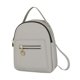 thumbnail image 4 of Mini mochila informal de piel sintética para mujer, bolso de mano para niñas y mujeres, cumpleaños de primavera Gris, 4 of 8