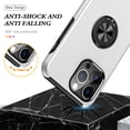 thumbnail image 3 of JTCASES for iPhone 14 Pro Max Case, Car Mount Bracket 2-layer Hybird Shockproof PC TPU Anti-fall Slim Fit Lightweight Magnetic Cover for iPhone 14 Pro Max（6.7" 2022) - Silver, 3 of 7