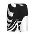 thumbnail image 7 of Daiia Abstract Monochrome Profile Mens Woven Stretch Pajama Short,Short Pajama Pants-Medium, 7 of 7