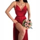 thumbnail image 4 of Mujeres moda verano Casual Sexy Sling Sexy espalda abierta Color sólido sin mangas vestido de cuello Pompotops  ghjkhdj17606, 4 of 9