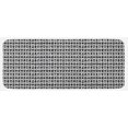 thumbnail image 1 of Black and White Kitchen Mat, Horizontal Borders with Motifs Monochrome Triangles and Oval Shapes, Plush Decorative Kitchen Mat with Non Slip Backing, 47" X 19", Black White, by Ambesonne, 1 of 1