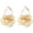 Gold, variant on Dangle Flower Earrings for Women Statement Trendy Hoop Earring Floral Drop Earrings Jewelry