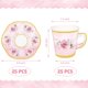 thumbnail image 2 of 50 tazas de té y platos de papel desechables con flores rosas, juego de platos y tazas de té con borde dorado para bebidas frías calientes para bodas, cumpleaños, baby shower, fiesta de té, sirve 25, 2 of 4