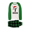 thumbnail image 4 of Gytharion Christmas Pajamas Matching Sets for Family Funny Long Sleeve 26 Letter Print Sleepwear and Plaid Pants Xmas Loungewear Set Soft Comfy Holiday Pjs Set, 4 of 4