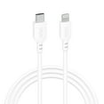 thumbnail image 3 of onn 6' Lightning to USB-C Charging Cable for iPhone, iPad, Mfi Certificated, White, Single Pack, 3 of 5