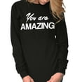 thumbnail image 4 of You Amazing Inspiring Motivated Women's Long Sleeve T Shirt Brisco Brands M, 4 of 5