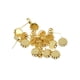 thumbnail image 5 of 20 piezas de aretes de cabujón de flores en blanco con ajuste de bisel dorado claro Luz de oro Sunnimix Los espacios en blanco del pendiente, 5 of 7