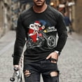 thumbnail image 2 of CEHVOM T-Shirt pour Hommes Décontracté à Col Rond à Manches Longues, Chandail, Imprimé 3D, Imprimé Réaliste, Soldes, 2 of 4