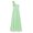 Light Green, variant on iEFiEL Girls Chiffon One-shoulder Flower Girl Dress High Waist Pleated Princess Bridesmaid Birthday Party Dress