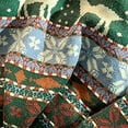 thumbnail image 3 of Chandail de Noël pour Femmes, Chandail en Molleton Chaud et Moelleux, Fermeture Mi-Longue, Col Rond, Cardigan de Mode, Chandail en Molleton Doux en Tricot Torsadé, Imprimé Graphique Mignon, 3 of 5