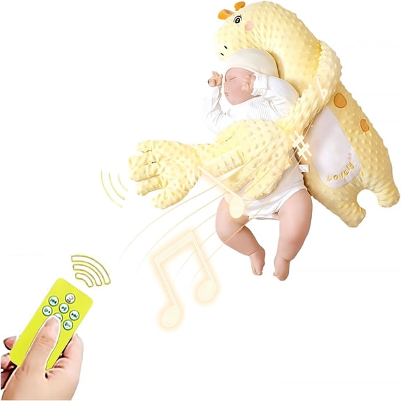CYFW Electric Automatic Patting Device for Soothing&Comfort,Baby Soothers Toys Cute Animal Plush Stuffed Doll Portable Soothing Dolls for Home and Travel