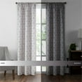 thumbnail image 5 of Mainstays Room Darkening Jacquard Panel Pair Curtain, Burgundy, 37'' W x 84'' L, 5 of 6