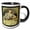 Black/White, variant on 3drose, Anna Eleanor Roosevelt Portrait, 11oz Two-tone Red Mug