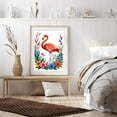 thumbnail image 6 of Diamond Art Kit for Adults, Flamingo Tropical Floral Illustration Diamond Painting for Adults Beginners, DIY Diamond Art Painting Kits, 5D Diamond Painting Crafts for Home Decor 12x16 Frameless, 6 of 7