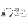 thumbnail image 2 of 503281504, Wearproof Carb Spark Plug Filter Kit Carburetor Ignition Coil Assembly  For Chainsaw, 2 of 8