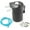 BLACK, variant on Universal Aluminum Baffled Oil Catch Can Reservoir Tank Cans Breather Filter with Hose Kit