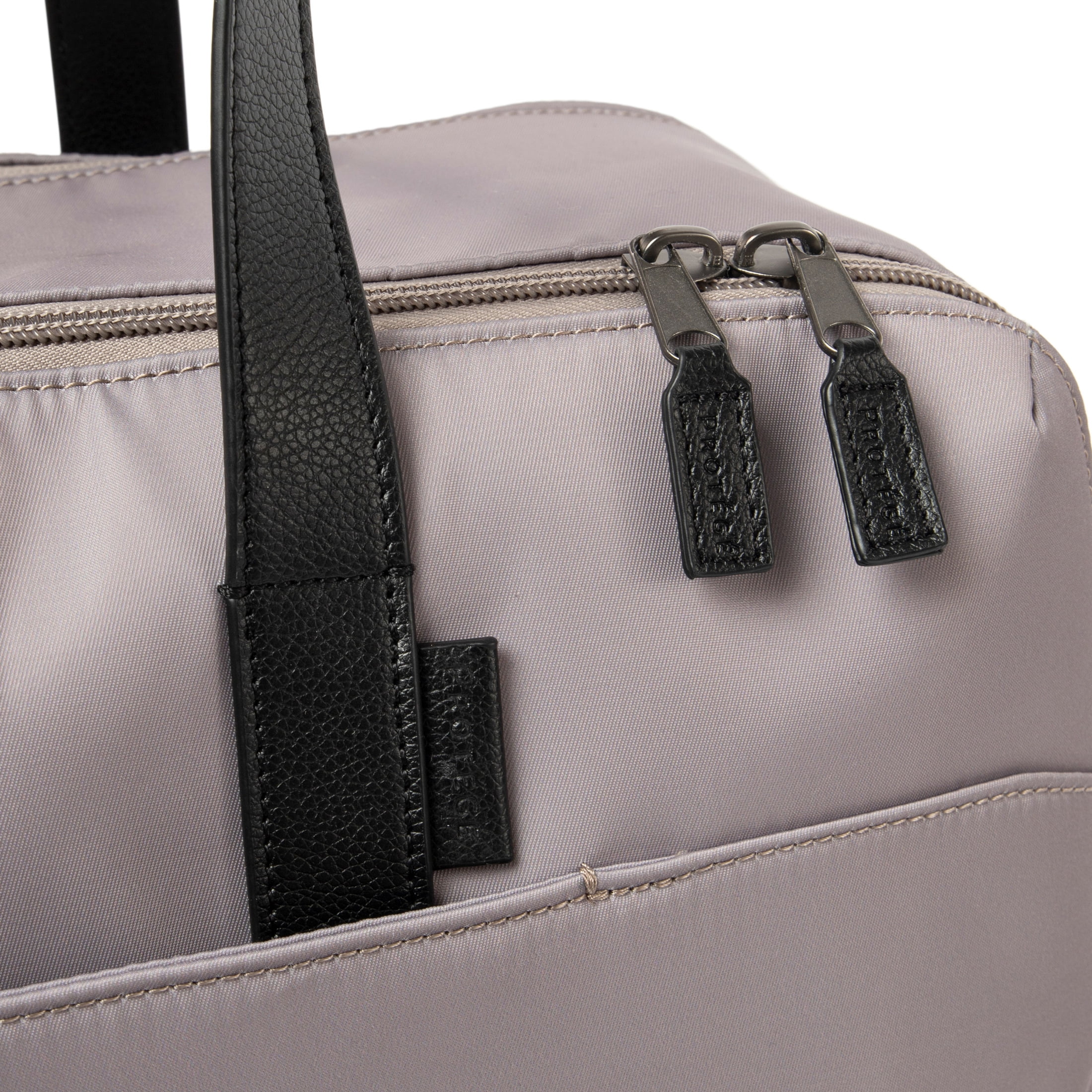 Protege 18" Carry on Adjustable Strap Weekender Duffel with Luggage Pass Through, Taupe