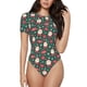 thumbnail image 1 of Fotbe Santa Claus Body de Mujer con Cuello Redondo y Mangas Cortas, Sin Mangas Ajustado, Suave, Cómodo y Básico-X-Large, 1 of 7