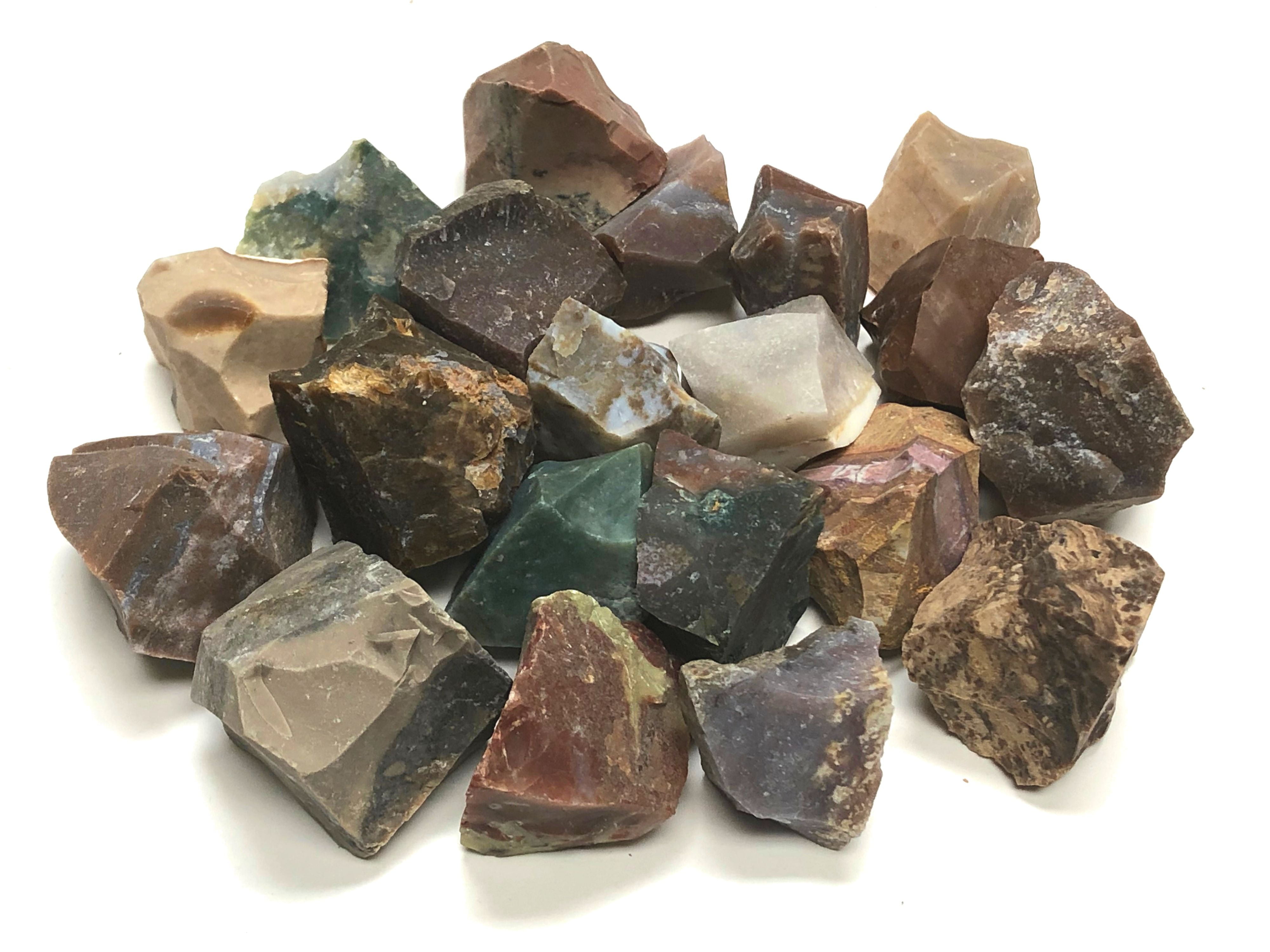Brazilian 17 Stones Rough Assorted Mix 2 Pounds Tumbling Zentron™ Crystal 