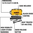 thumbnail image 5 of Impact Socket Set with Ratchet, Metric/SAE, 1/2" Drive, 23-Piece Set with Case (DWMT74739), 5 of 6