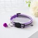 thumbnail image 1 of Collar con cascabel para mascotas, hebilla de seguridad, ajustable, reflectante, para gatos, perros, cachorros y gatitos, color morado, 1 of 1