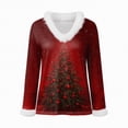 thumbnail image 4 of Towmus Christmas Sweatshirt Women Plus Size Xmas Print V-Neck Pullover Tops Trendy Tunic Dressy, 4 of 4