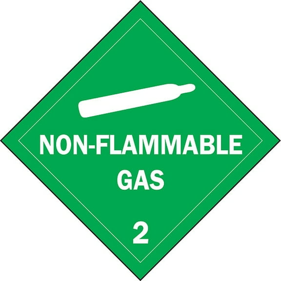 Brady DOT Container Placard,10-3/4" Label W 63441