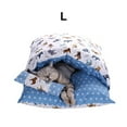 thumbnail image 4 of Transemion Lit-Nid pour Chat en Polyester Autochauffant Variété de Styles pour s'Adapter à Tout Décor Sac de Couchage pour Chat Semi-Fermé Bleu G, 4 of 6