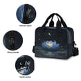 thumbnail image 5 of Insulated Crossbody Lunch Bag 10L Lunch Tote with Adjustable Shoulder Strap for Work Office Picnic Serene Blue Lotus Flower, 5 of 6