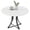 White, variant on 40 Inch Round Dining Table for 4, Modern Farmhouse Circle Wood Kitchen Table with Adjustable Feet, Easy Assembly Dinner Table for Apartment, Living Room or Dining Room, White