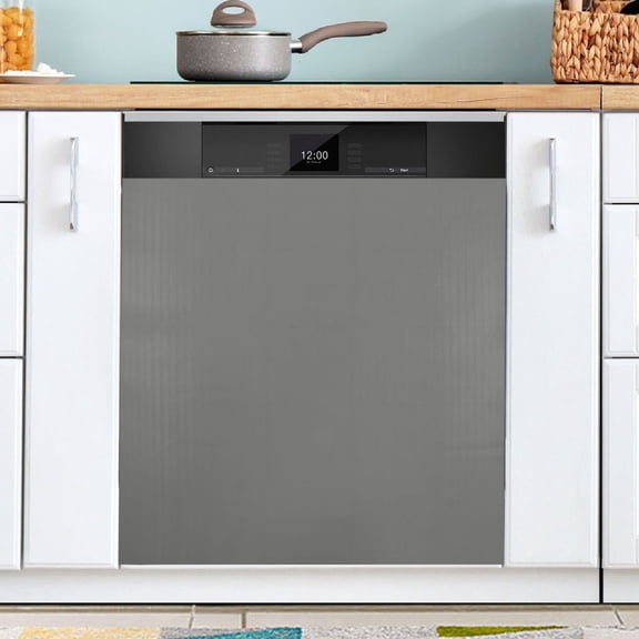 Ryvnso Gray Dishwasher Magnetic Refrigerator Magnet Cover Kitchen Home Decorative 23"x26"
