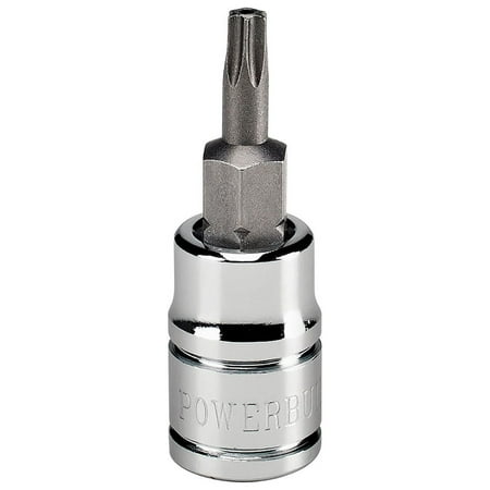 UPC: 0028907370859 | Powerbuilt 1/4 Inch Drive T-15 Tamper Proof Torx Bit Socket – 648497