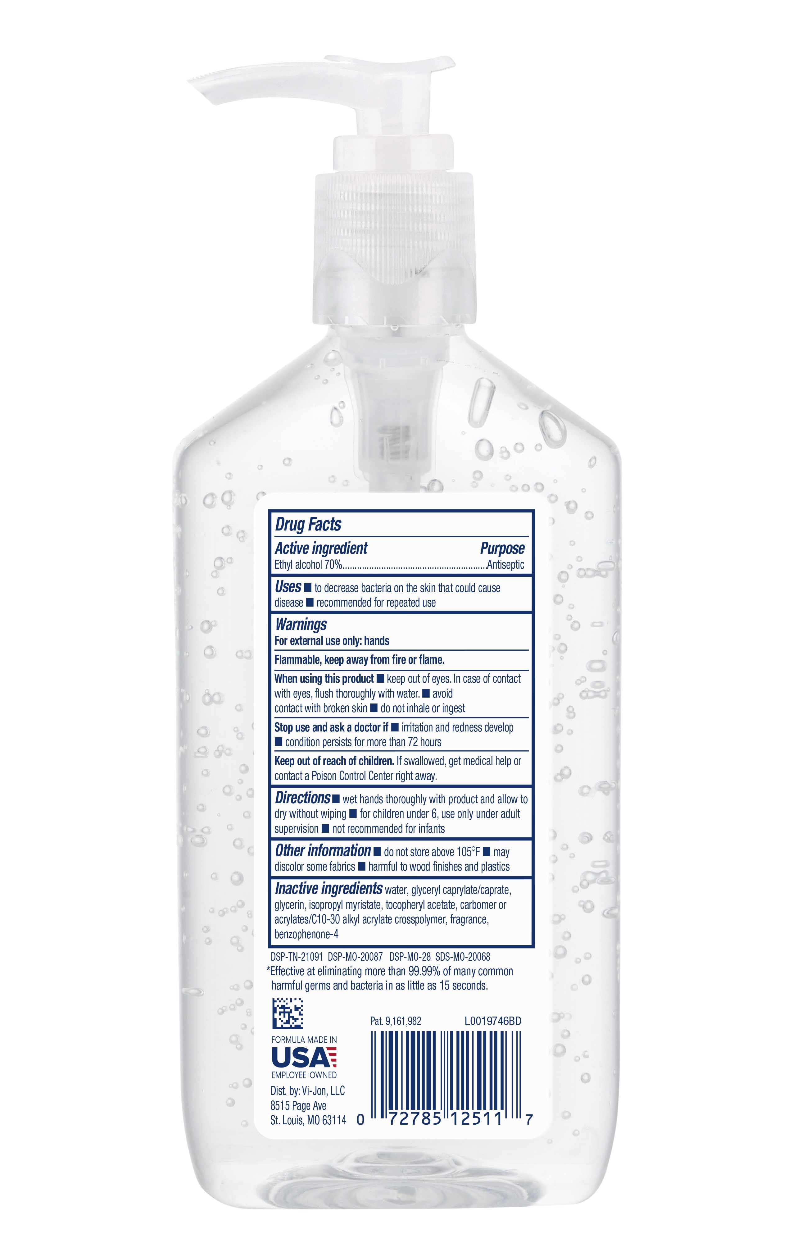 Germ-X® Advanced Hand Sanitizer with Pump, Bottle of Hand Sanitizer, Original Scent, 12 fl oz - image 2 of 7