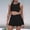 Black, variant on RTKFRFLM Girls 2-Piece Summer Outfit Fashionable Backless Tank Top and Matching Shorts Set Trendy Casual Stylish Playwear and Beach Outfits for Little and Big Girls Clothes