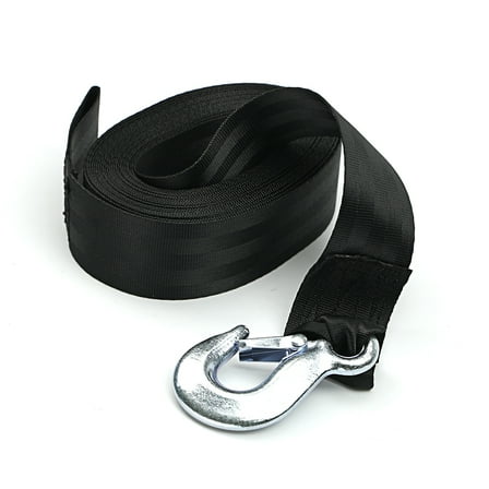 "Seamander Performance Heavy Replacement Boat Winch Strap with Hook and Safety Latch - 2"" x 20' - 5,000lbs"