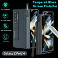 thumbnail image 4 of Compatible Samsung Galaxy Z Fold 4 Phone Case with S Pen Holder Magnetic Hinge Protection & Kickstand,Shockproof Heavy Duty Dual Layer Protective Bumper Case for Samsung Z Fold 4 Case Black Men, 4 of 12