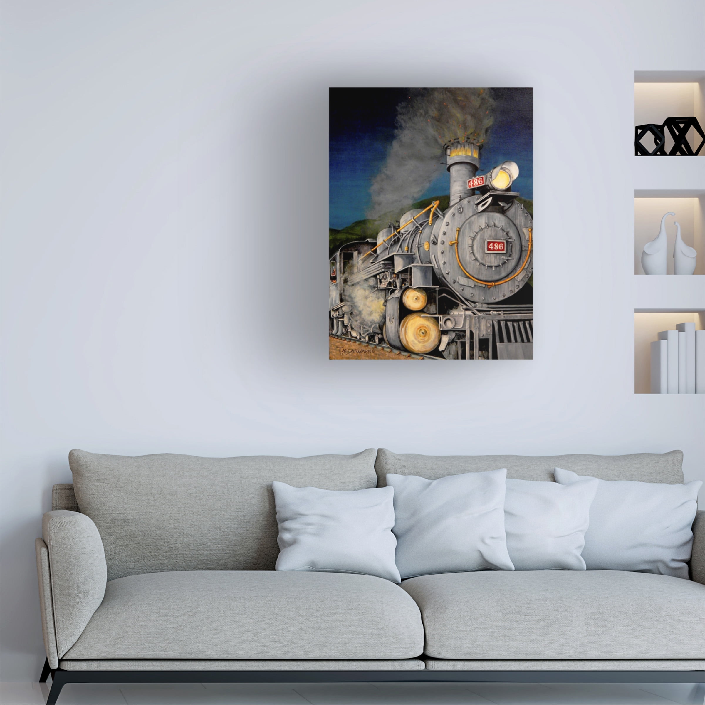 Tanja Ware 'Night Train' Canvas Art