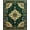 Green, Pattern 7, variant on ODIKA 4'x6' Green Black Vintage Ornamental Cottagecore Washable Area Rug Distressed Floral Scroll Center Emblem Witchy Moody Layout for Home Office, Under Desk, Non-Slip Chair-Friendly, Flatwoven