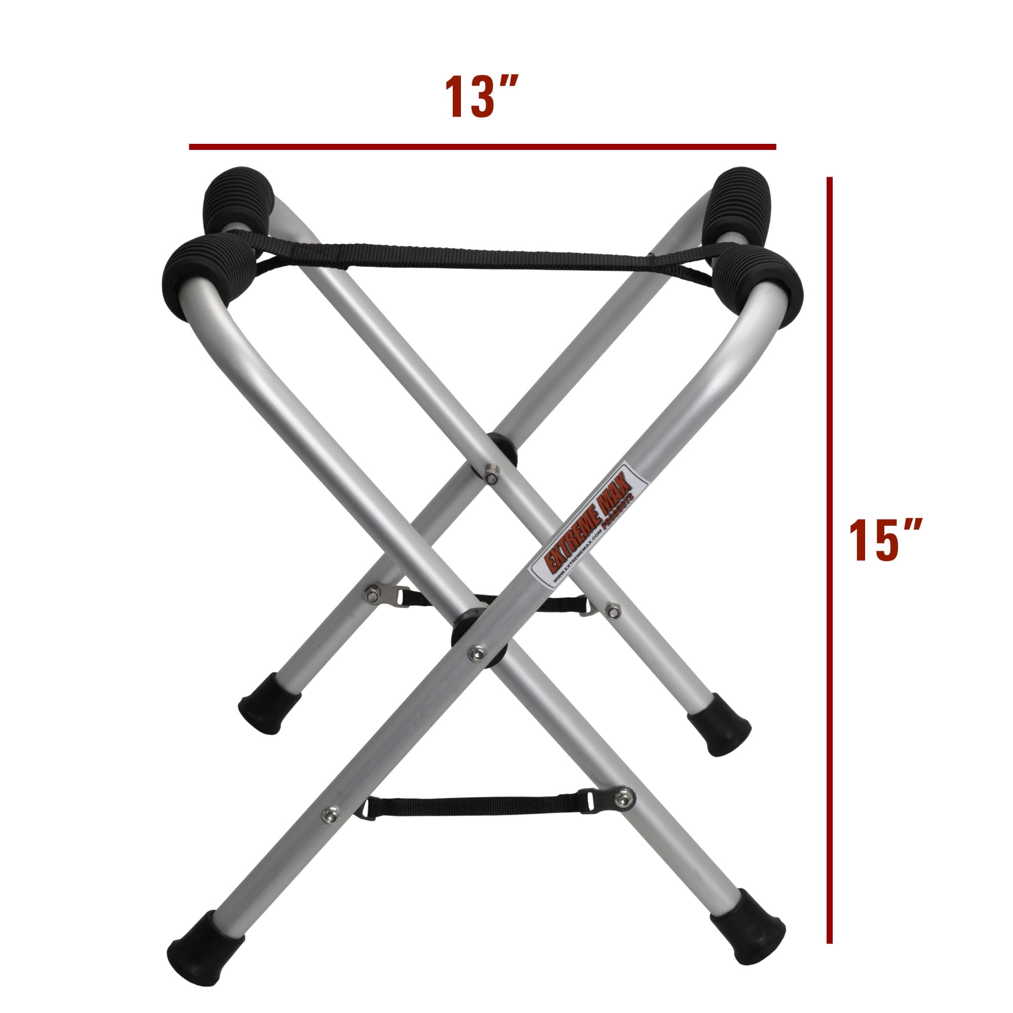 Extreme Max 3006.8684 Portable Folding Kayak Stand - Silver, Pair