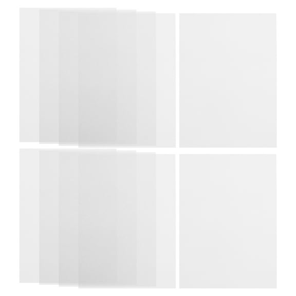 10 Pcs Heat Shrink Papers Shrink Film Paper Heat Shrinkable Colored Lead 29.00X21.00X0.02CM White