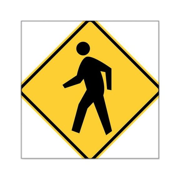 CafePress - Pedestrian Sticker - Square Sticker 3" x 3"