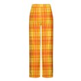 thumbnail image 4 of Men's Plaid Casual Pants Soft Elastic Waist Baggy Pajama Pants with Pockets Fashion Print Lightweight Straight Leg Loungewear Pant, 4 of 4