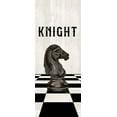 thumbnail image 2 of Reed, Tara 15x32 White Modern Wood Framed Museum Art Print Titled - Rather be Playing Chess Pieces black panel III-Knight, 2 of 4