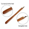 thumbnail image 3 of 2 pcs Wood Shoe Horn Long Handle for Seniors,Wooden Shoehorn for Men, Women, Kids,Pregnancy - Style 1, 3 of 5