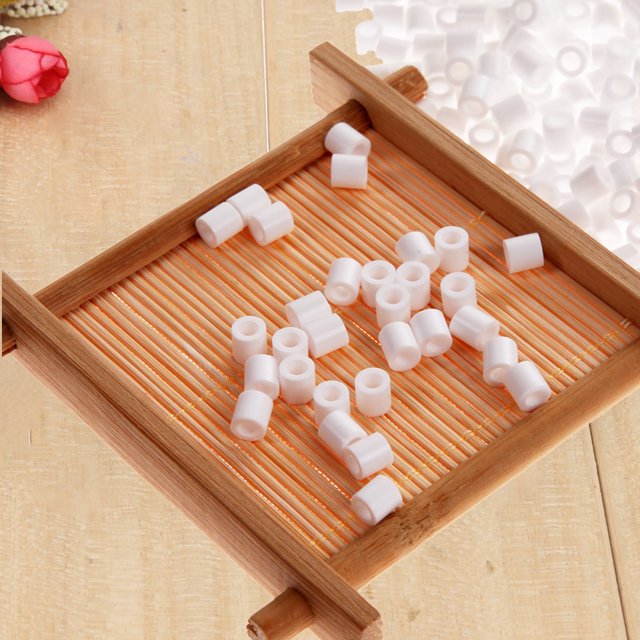 Manguera Antideslizante 1000pcs 5mm Cuentas Artesanía Juguete para niños Juguetes creativos para niños Blanco Wdftyju Libre de BPA