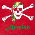 thumbnail image 3 of CafePress - Arrish Irish Pirate Skull And Crossbones T Shirt - Womens Football Shirt, 3 of 4