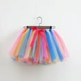 thumbnail image 2 of Odeerbi Kids Girls Layered Tutu Skirt Tulle Dance Skirts Toddler Baby Cute Multicolour Net Yarn Princess Skirt Multi-color Bow Skirt Multicolor 8-10 Years, 2 of 4